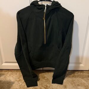 NWT Lululemon Scuba Oversized Rainforest Green Half-Zip Hoodie - Sz XS/S